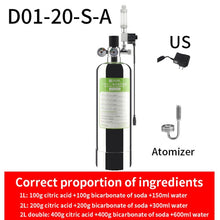 Load image into Gallery viewer, ZRDR Aquarium DIY CO2 Generator System Kit With Pressure Air Flow Adjustment Water Plant Fish Aquarium Co2 ValveCo2 gas cylinder