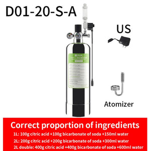 ZRDR Aquarium DIY CO2 Generator System Kit With Pressure Air Flow Adjustment Water Plant Fish Aquarium Co2 ValveCo2 gas cylinder