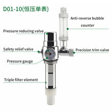 Load image into Gallery viewer, ZRDR Aquarium DIY CO2 Generator System Kit With Pressure Air Flow Adjustment Water Plant Fish Aquarium Co2 ValveCo2 gas cylinder
