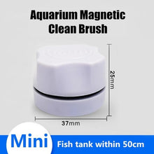 Load image into Gallery viewer, Aquarium Fish Tank Magnetic Clean Brush Glass Floating Algae Scraper Curve Glass Cleaner Scrubber Tool Window Cleaning Magnet
