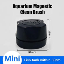 Load image into Gallery viewer, Aquarium Fish Tank Magnetic Clean Brush Glass Floating Algae Scraper Curve Glass Cleaner Scrubber Tool Window Cleaning Magnet
