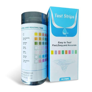 100PCS Upgrade 16-in-1 Drinking Water Quality Test Strip Tap Water Quality Test Papers For Pool Water Aquarium Testing PH Level