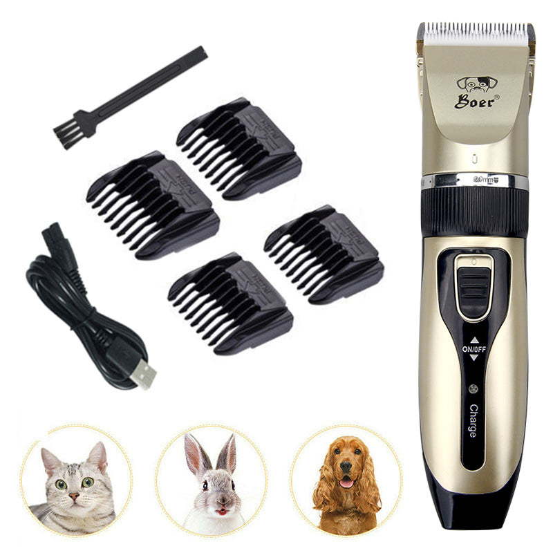 DE stock Electric Pet Dog Cats Rechargeable Shaver Trimmer Kit Cordless Pet Haircut Grooming Clippers For Animal